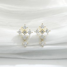 オーダーメイドジュエリー  クロスブリリアンスピアス 即発送可 20250614-04