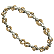 インターロッキングチェーンネックレス J-P241221（4週間発送  