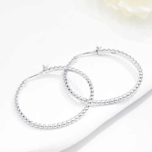 ルミナスビーズフープピアス E34W206（4週間発送） | ピアス