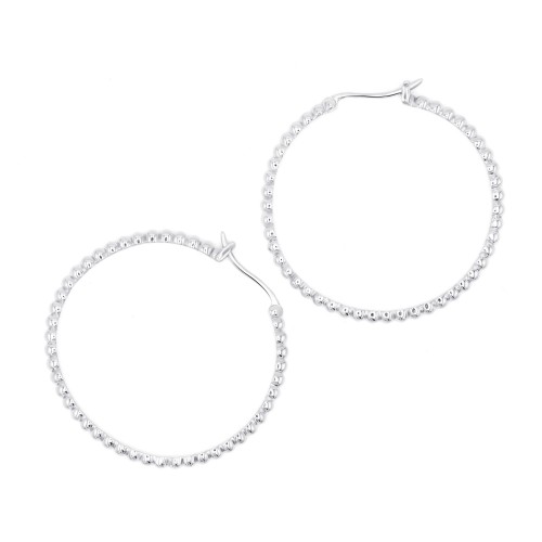 ルミナスビーズフープピアス E34W206（4週間発送） | ピアス