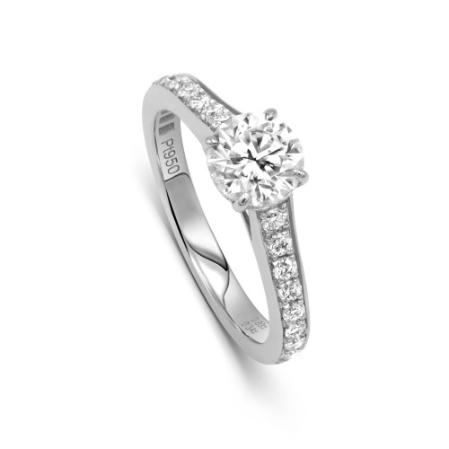 0.8ct プラチナリング 9号 即発送可 230410-001 | リング | オーダー 