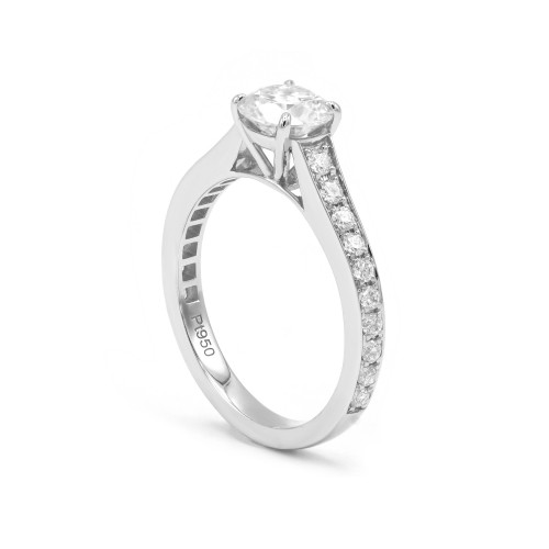 0.8ct プラチナリング 9号 即発送可 230410-001 | リング | オーダー 