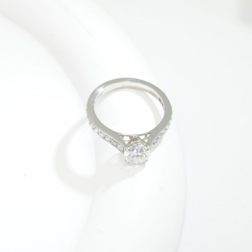 0.8ct プラチナリング 9号 即発送可 230410-001 | リング | オーダー 