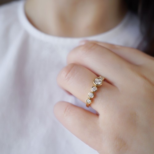 熱販売 メイン石0.3ctフクリンエタニティリング (4週間発送) リング | アクセサリー