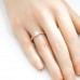 オーダーメイドジュエリー  0.5ct シンプルなプリンセスカットリング（3週間発送）