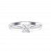 オーダーメイドジュエリー  0.5ct シンプルなプリンセスカットリング（3週間発送）