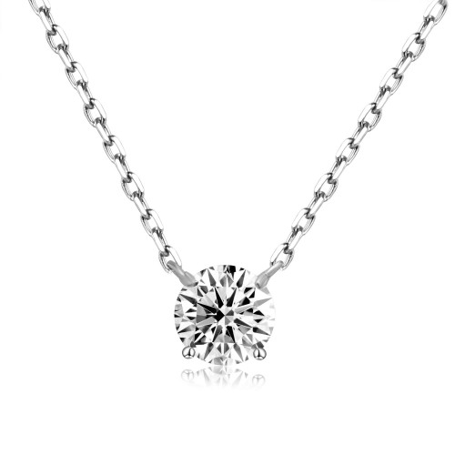 K18 0.5ct,1石ネックレス (3週間発送) | ネックレス | オーダーメイド  