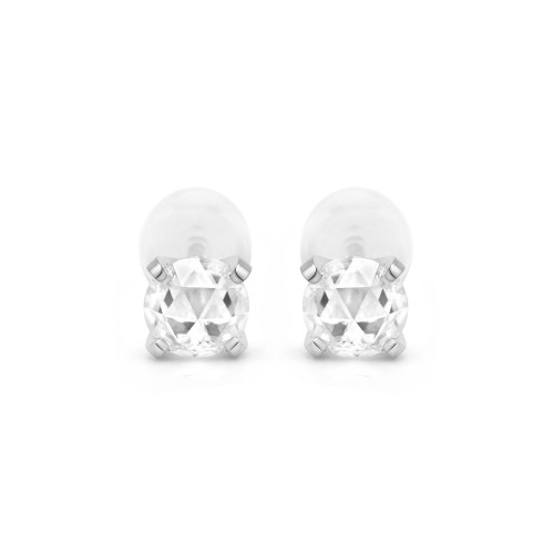 0.5ct×2ローズカットスダッドピアス（4週間発送） | ピアス 