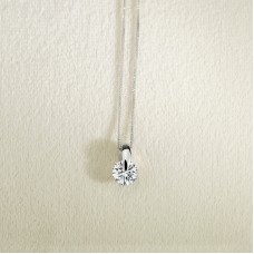 オーダーメイドジュエリー  ラウンドソリティアネックレス J-P250517（3週間発送）