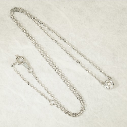 lab dia0.5ct覆輪ネックレス J-P251007（3週間発送） | ネックレス 