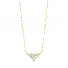 オーダーメイドジュエリー  K18 labトライアングルフレームソリテールネックレス 即購入可 20260315-005