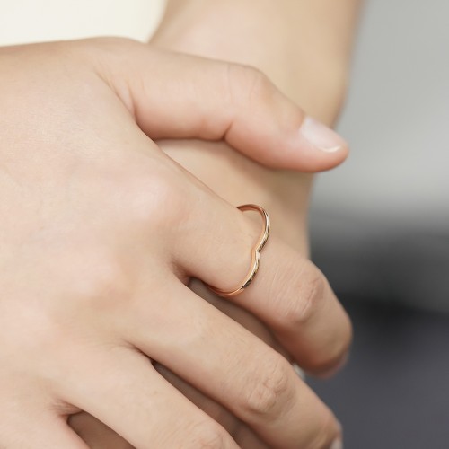 ハートアウトラインリング J-R250512（3週間発送） | リング  