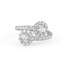 オーダーメイドジュエリー  ツインブロッサム・エタニティリング J-R250920（4週間発送）