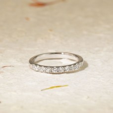 オーダーメイドジュエリー  K10天然DIAハーフエタニティブリリアンスリング 即発送可 20251205-005