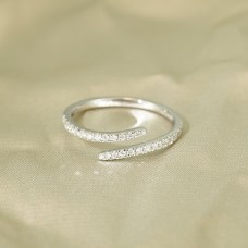 オーダーメイドジュエリー  ダブルラインオープンリング 即購入可 20260411-008