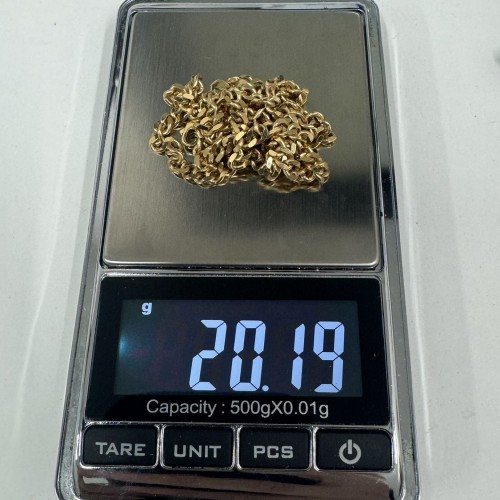 18金喜平チェーン 幅3.7mm 長さ50cm 重さ20g 即発送可 K202407  