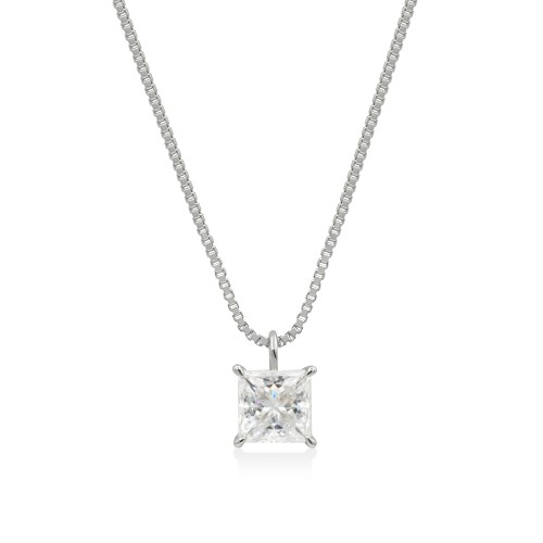 プリンセスカットモアサナイトネックレス P132H24129（4週間発送 
