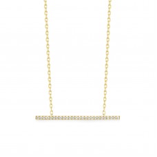 オーダーメイドジュエリー  ストレートバーストーンネックレス P17H2615-W（3週間発送）