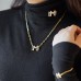 オーダーメイドジュエリー  イニシャルM、ネックレス 即発送可 P49H241211-W