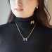 オーダーメイドジュエリー  イニシャルM、ネックレス 即発送可 P49H241211-W