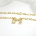 オーダーメイドジュエリー  イニシャルM、ネックレス 即発送可 P49H241211-W