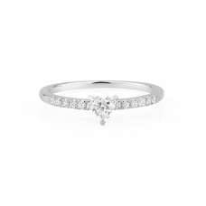 オーダーメイドジュエリー  12号 lab dia 0.3ctハートシェップ 即購入可 20260409-004