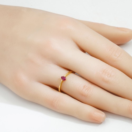 ルビーティアドロップリング R231226-1（4週間発送） ルビーティアドロップリング R231226-1（4週間発送） | リング