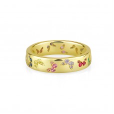 オーダーメイドジュエリー  カラフルバタフライリング 即購入可 20260401-002