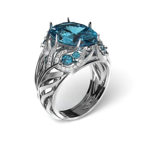 Ring_0833: メイン17.39x12.61mm メレ48石 | リング | オーダー 